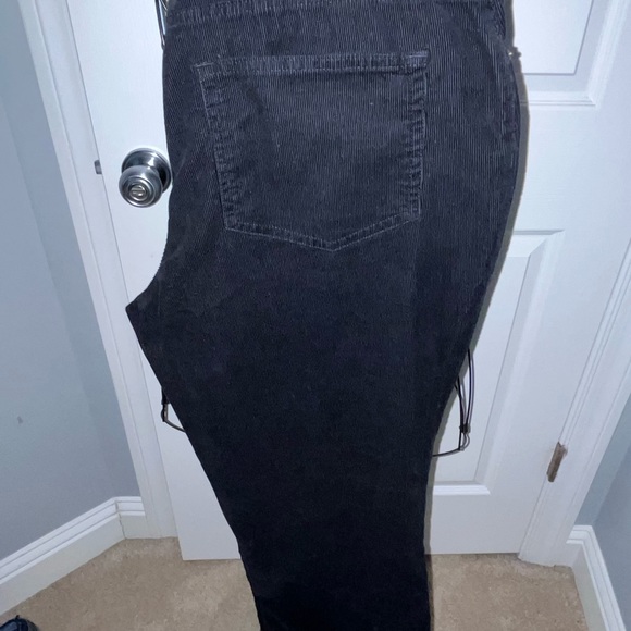 Lands End black corduroy pants size 16W - Picture 1 of 3